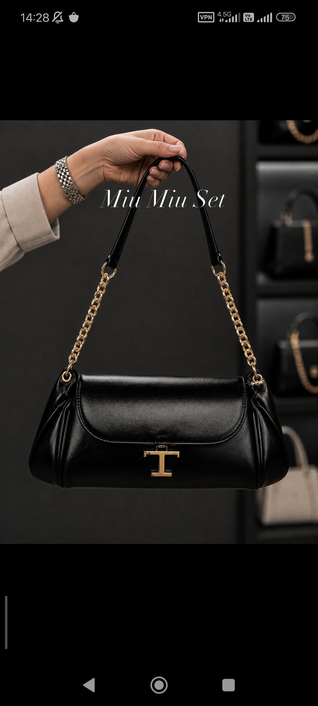 کیف زنانه تام فورد کشیده لوکس مناسب روزمرگی و مجالس tom ford